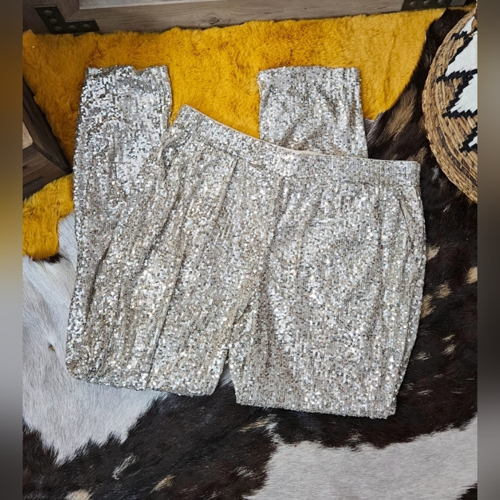 Cable & Gauge sequin pants